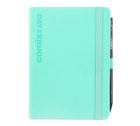 COMIX Mini - Agenda 2026, 12 meses, diaria, con trabilla elástica para lápiz o bolígrafo, cierre con elástico y marcapáginas, lápiz Comix incluido, 11 x 15,3 cm - Tiffany