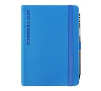 COMIX Mini - Agenda 2026, 12 meses, diaria, con trabilla elástica porta lápiz o bolígrafo, cierre con elástico y marcapáginas, lápiz Comix incluido, 11 x 15,3 cm de altura, azul