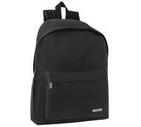 COMIX - Mochila escolar media, primaria y superior para niños/jóvenes, respaldo acolchado y reforzado, correas ajustables, compartimento principal, bolsillo frontal, bolsillo lateral, Negro Oscuro,