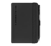 COMIX, Pocket - Agenda 2026 semanal de 12 meses, con elástico y trabilla elástica para lápiz o bolígrafo, incluye lápiz COMIX, doble marcapáginas, 8 x 12 cm, negro