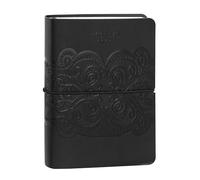 COMIX U YOURSELF - Agenda diaria mini 2025-2026, agenda de 16 meses, con tapa blanda termomovirante, elástica y 448 páginas, ideal para la escuela y la universidad, 11 x 15,3 cm, negro