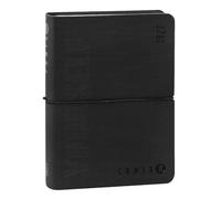 COMIX U YOURSELF - Agenda diaria mini 2026-2027, agenda de 16 meses, con tapa blanda termomovirante, elástica y 448 páginas, ideal para la escuela y la universidad, 11 x 15,3 cm, negro