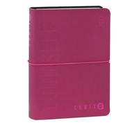 COMIX U YOURSELF - Agenda diaria mini 2026-2027, agenda de 16 meses, con tapa blanda termomovirante, elástica y 448 páginas, ideal para la escuela y la universidad, 11 x 15,3 cm, magenta