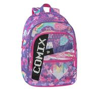 Comix Ultra Bright, Mochila Escolar con Panel Led Personalizable, 3 Amplios Compartimentos, Bolsillo Frontal, Respaldo y Fondo Termoformados, Tirantes Acolchados y Ajustables, 32x43Hx23 cm, 31 L