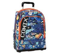 Comix Ultra Bright, Mochila Escolar con Trolley Desmontable y Panel Led, Amplios Compartimentos, Ruedas Reemplazables, Tirantes Acolchados Ajustables, Base Preformada, 34 x 52H x 22 cm