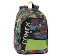 Comix Zaino Bright, Mochila Unisex niños, Multicolor, 32x43Hx23 cm