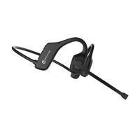 COMM Auriculares de comunicación de oído Abierto con micrófono Boom Ajustable (Negro)