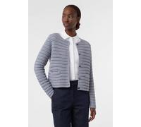 Comma Cardigan Grey/black Talla: 42 | Cazadoras Cropped Outlet | Mujer | Gris
