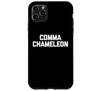 Comma Chameleon -Funny Writer Inglés Profesor Autor Gramática Carcasa para iPhone 11 Pro Max