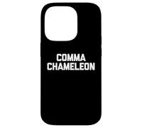 Comma Chameleon -Funny Writer Inglés Profesor Autor Gramática Carcasa para iPhone 14 Pro
