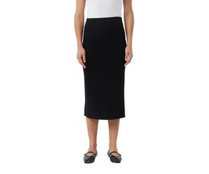 Comma Falda Fina de Punto Fino en Longitud Midi con Costuras Decorativas, 9999, 38