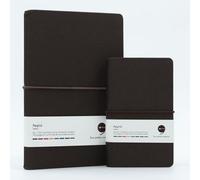 Comma Regina Combo - Cuaderno de tamaño A5 y cuaderno de bolsillo de tamaño A6 con cierre de banda elástica horizontal, 192 páginas, papel de sombra natural de 80 g/m², material de cubierta de tela de