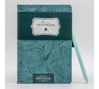 COMMA Serie Flowers | Tamaño A5 | Cuaderno de encuadernación dura con bolígrafo | 160 páginas | Papel de sombra natural de 100 g/m² | Cubierta de poliuretano con relieve - Azul