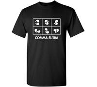 Comma Sutra T-Tshirts Camisetas y Tops Father's Mother's Day tee Vintage Gift for Men Women(Medium)