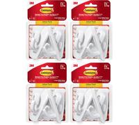 Command 17003ES Gancho Adhesivo, Blanco, 1 Count (Pack of 1) (Paquete de 4)