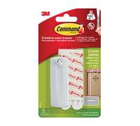Command 17040 Plastic Bilderagel L (hasta 1.8 Kg de capacidad 1 gancho + 2 tiras, blanco