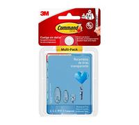 Command 17200CLR Pack de 16 Tiras, Transparente, Incolora, Standard, Set Piezas