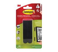 Command 17202BLK - Tiras para colgar fotografías (tamaño S, capacidad de carga de hasta 1,8 kg, 4 unidades con 2 tiras cada una), color negro L