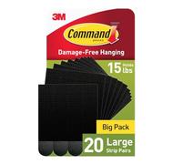 Command 17206BLK-20NA - Tiras colgantes (tamaño grande), color blanco