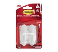 Command 3M 17081FGN gancho de almacenamiento para el hogar gancho universal interior blanco 2 ud(s)