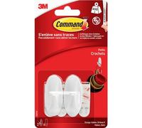 Command 3m Crochet Design, Plástico, Tamaño: S, Blanco