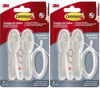 Command Agrupadores de Cables - 2 Agrupadores y 3 Tiras Adhesivas - Organizar sin Dejar Marcas (Paquete de 2)