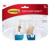 Command BATH21-ES Gancho de Baño, Blanco, Standard