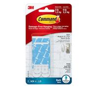 Command BATH22-ES Tiras de Repuesto Resistentes al Agua, Azul, Standard