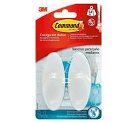 Command Colgador adhesivo BATH18 (Plástico, Blanco)