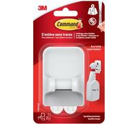 Command Colgador para Botellas Spray - 1 Gancho y 2 Tiras Adhesivas Grandes - Sin Agujeros, Sin Taladro, No Dañan las Paredes