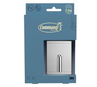 Command Decor Baño Gancho metálico grande para toallas de baño DCRB02CR-EU, cromo, 1 gancho + 6 tiras/pack