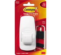 Command Gancho autoadhesivo Blanco Fuerte Versátiles Pegajoso Se quita limpiamen