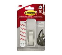 Command Gancho de metal níquel cepillado con reflejos modernos modelo MR03-BN