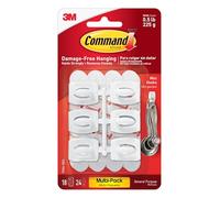 Command - Interruptor (18 Ganchos Y 24 Tiras), Color Blanco