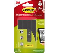 Command M 17201BLK - Tiras de montaje para cuadros (tamaño mediano), color negro
