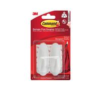 Command™ Mediano Blanco Diseñador Ganchos (Paquete 2) COM17081