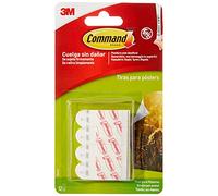 Command Pack de 12 tiras para posters, Pequeñas, Blanco, Standard