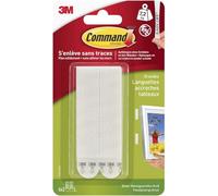 Command Paquete de 6 x 2 pares de tiras de montaje para cuadros grandes, color blanco - Colgador de cuadros para peso pesado - Colgar sin daños - Soporta hasta 7,2 kg