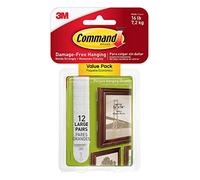 Command Picture LD86 - Tiras para colgar marcos (3 VGV, 48 pares, grandes, color blanco)