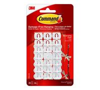 Command, Plástico, Christmas and Fairy Light Decoration Clips (Pack of 20)