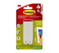 Command Tiras Adhesivas para Colgar Cuadros Grandes, Pack de 4 x 2 Tiras Blancas, Para Marcos, Espejos, Letreros, o Relojes de Pared, Hasta 7.2 kg, Colgar Sin Agujeros y Sin Taladrar