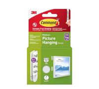 Command Tiras para colgar cuadros 17204WHI-4-UKN, blanco, mediano, 4 pares (8 tiras)