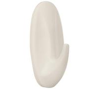Command W17082 Pack de 2 Ganchos Ovalados Pequeños, Blanco, Standard, Set de 2 Piezas