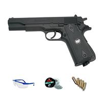 Commander 1911 Pack WG Pistola de Aire comprimido (CO2) y balines de Acero (perdigones BBS) Calibre 4.5mm. Réplica + Accesorios <3,5J