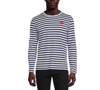 COMME DES GARÇONS PLAY CAMISETA DE MANGA LARGA CORAZÓN ROJO HECHA EN JAPÓN XL