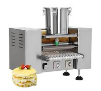 Commercial Crepe Maker 2800W, Acero Inoxidable 304 Máquina De Crepes Automática, De Dosificación De Masa, Producción Intensiva Para Restaurante Y Buffet(6in)