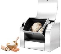 Commercial Dough Mixer,5 Kg Kneading Capacity Flour Mixer,Electric Mixing Machine Heavy-Duty Pizza Dough Mixer Stainless Steel 1500W,For Pasta Pizza Making, LJJY-KK