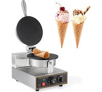 Commercial Ice Cream Cone Waffle Maker Machine, Electric Ice Cream Cone Waffle Maker,1200W Stainless Steel Egg Cone Baker, For Restaurant Home Use (220V, LJJY-KK