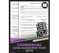 Commercial Lease Agreement Form Book: Lease Agreement Between Tenant and Landlord | Business Property Rental Contract Form | 50 Real Estate Legal Forms