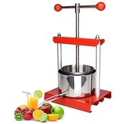 Commercial Manual Juicer,Manual Press,Removable Inner And Outer Barrels,No Need To Plug In, Twist The T-Bar And Press It,For Juice, Vegetable,Medicine Residue, Cheese, Vegetable Filling, Drained, LJ